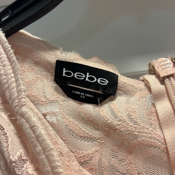 NWT Light Pink Lace Bodycon Mini Dress. - Picture 7 of 11